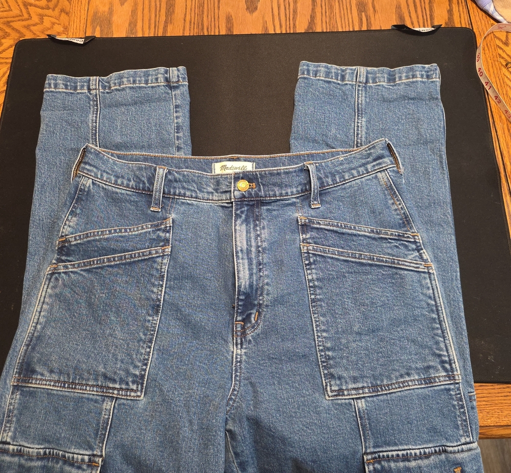 Madewell Straight Leg Jeans in Medium Blue